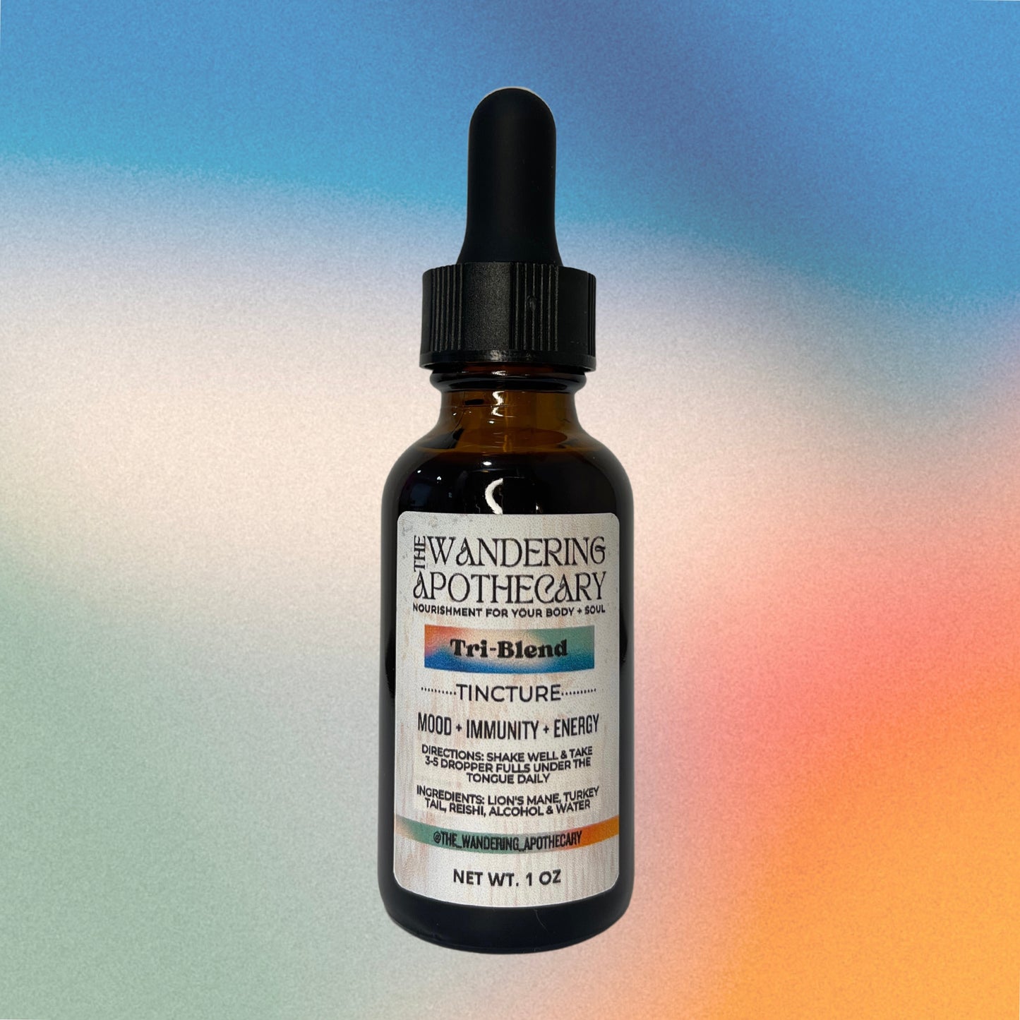 Double Extracted Tri-Blend Mushroom Tincture